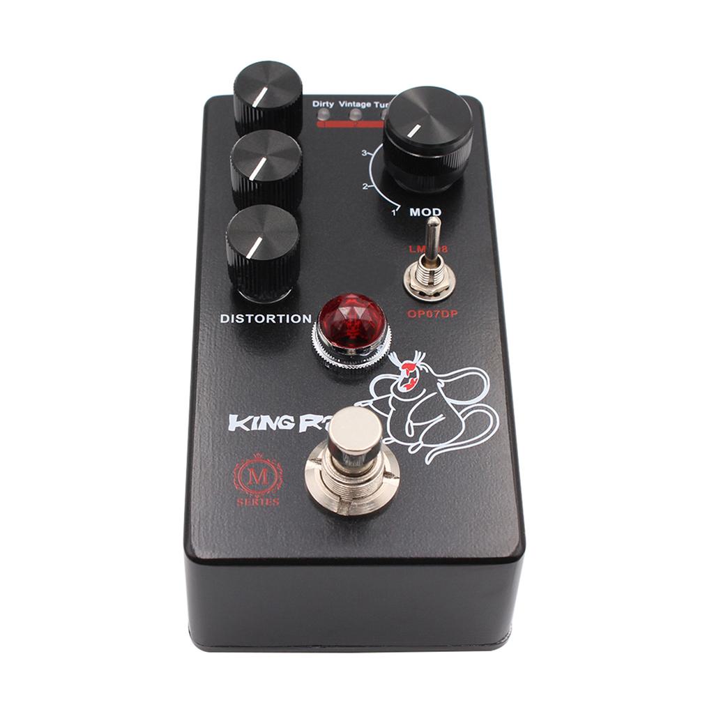 MOSKYAudio Fuzz Distortion Guitar Effect Pedal 4 Mode Switch & Volume Filter Distortion Controls Compact Portable
