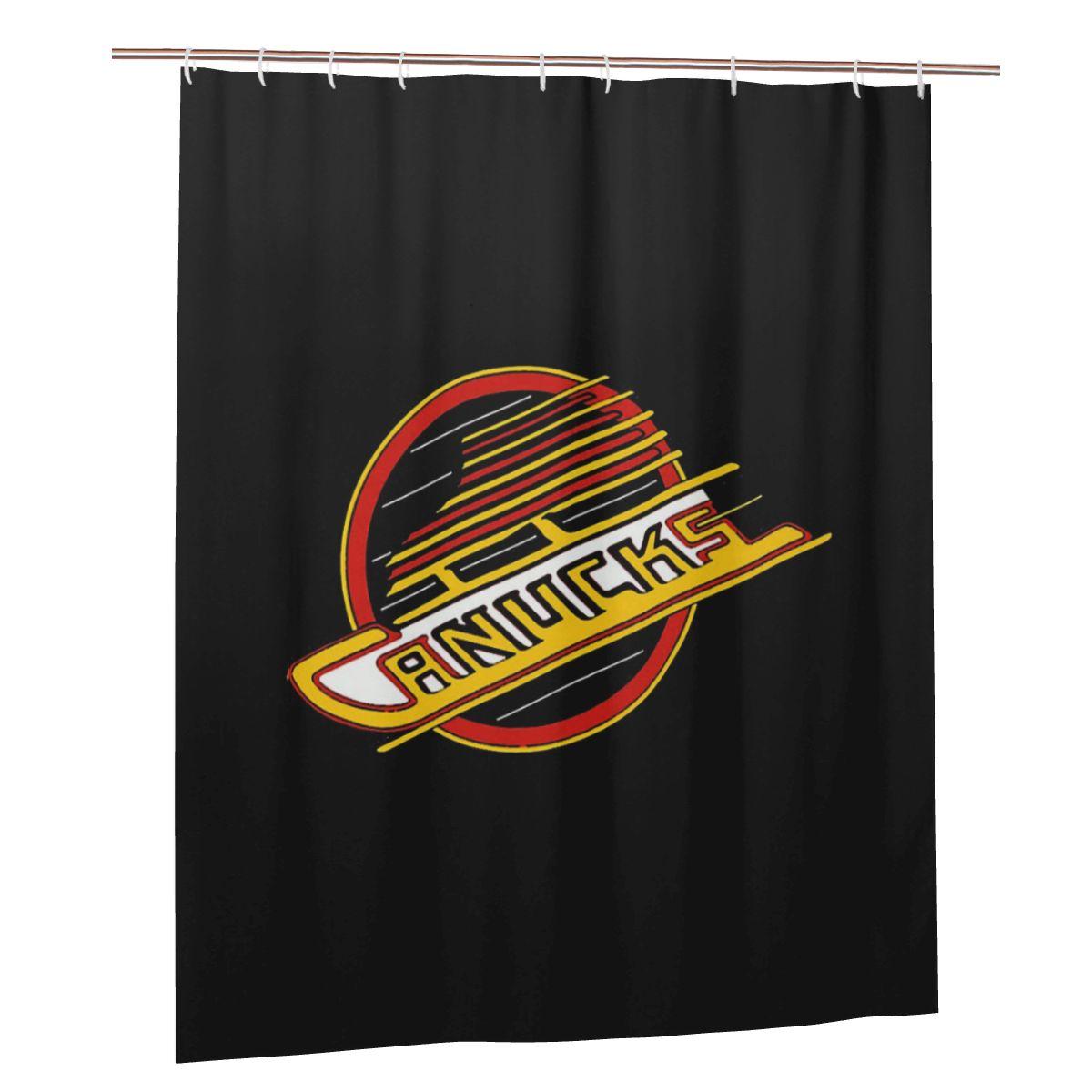 

Vancouver Hockey Canucks Skate Shower Curtain Bathroom Polyester Waterproof Bath Curtains With Hooks W60H190(CM)-1 Pcs