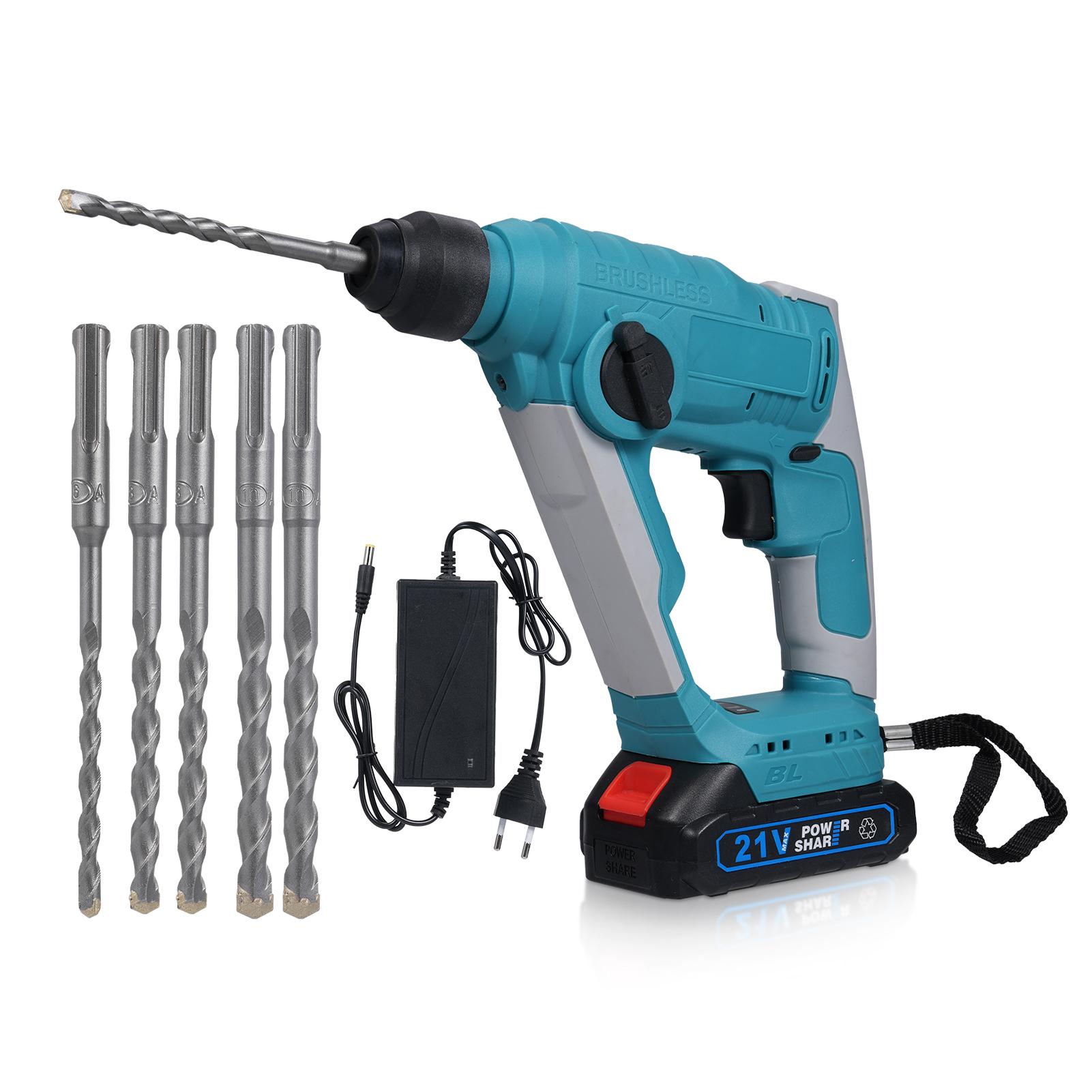 

21 В бесщеточный электрический молоток 4000 дюймов в минуту 2,0 Дж беспроводной молоток точный запуск и максимальный крутящий момент EU