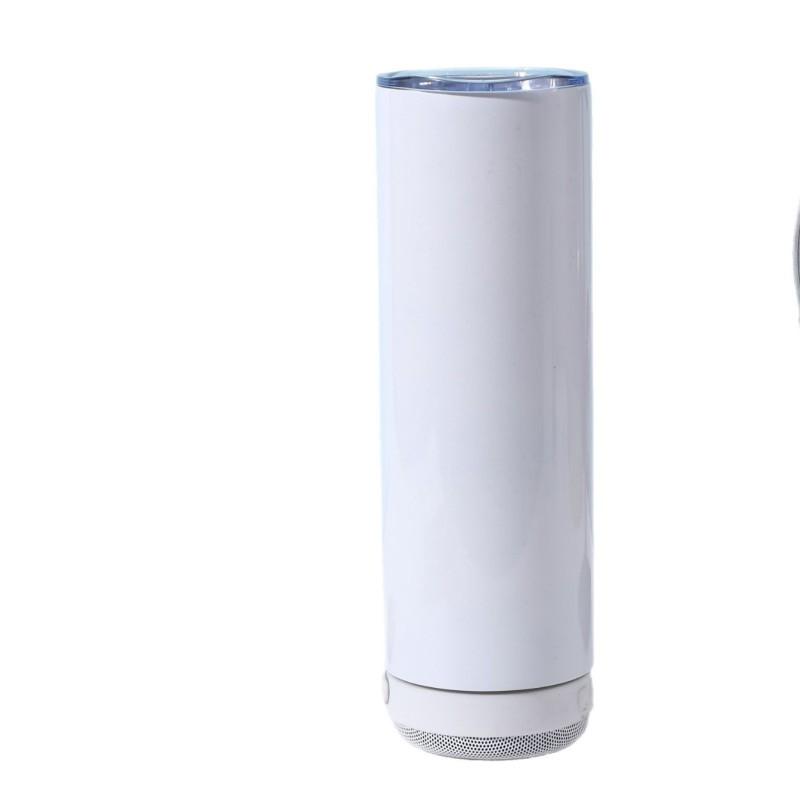 Smart Bluetooth Speaker Water Bottle 20oz Double Wall Stainless Steel Insulated Tumbler Car Office Travel