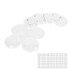100sets Blank Badge Making Kit 25mm Transparent Wear Resistant Exquisite Workmanship Button Badge Maker Set for DIY
