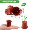 100Pcs Plastic Flower Pots 2.1In Mini Plastic Plant Pot Small Flower Pots Round Plant Nursery Pots With Drainage Holes For Seeds