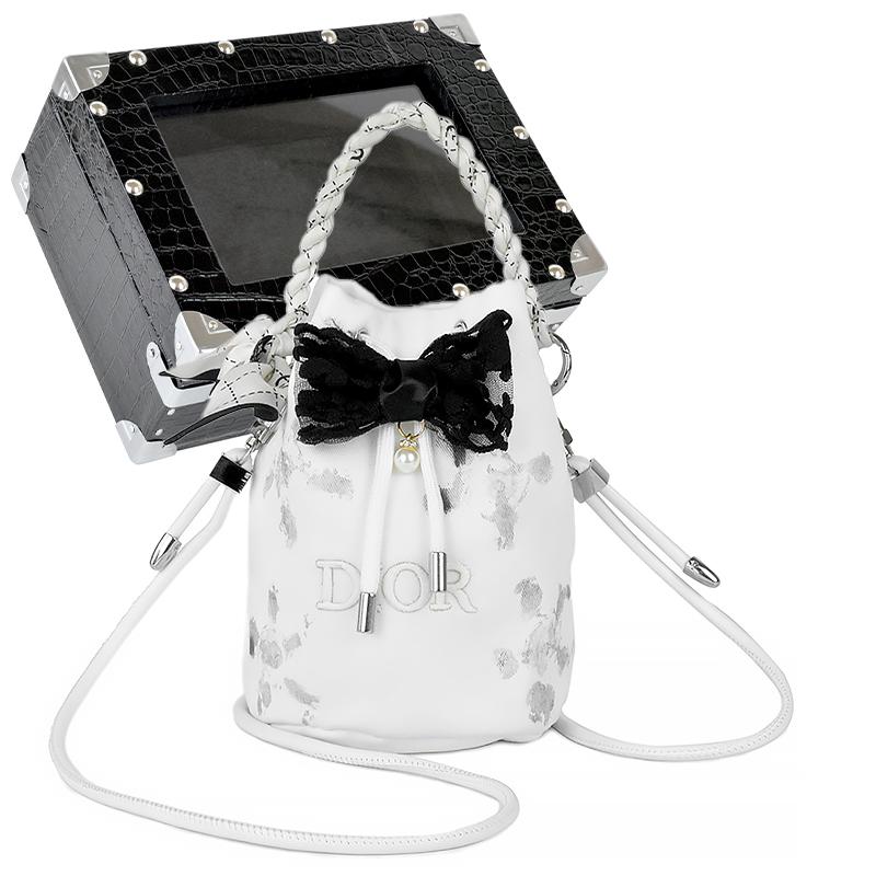 

DIOR Bag White Moon Hibiscus-Black Gift Box чёрный