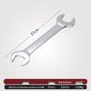 Double-Headed Open-End Wrench Set: Sizes 6-7, 8-10, 12-14, 14-17, 19-22.