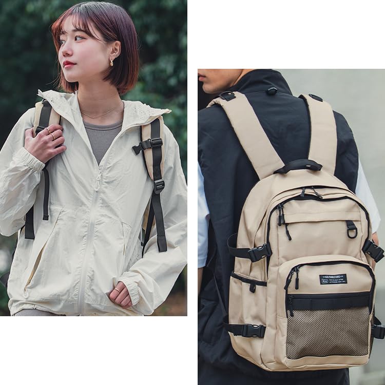 KiU Everyday Backpack, Waterproof and Water-Repellent, Large Capacity, with Laptop Pocket and Side Pockets, Perfect for Commuting, School, and