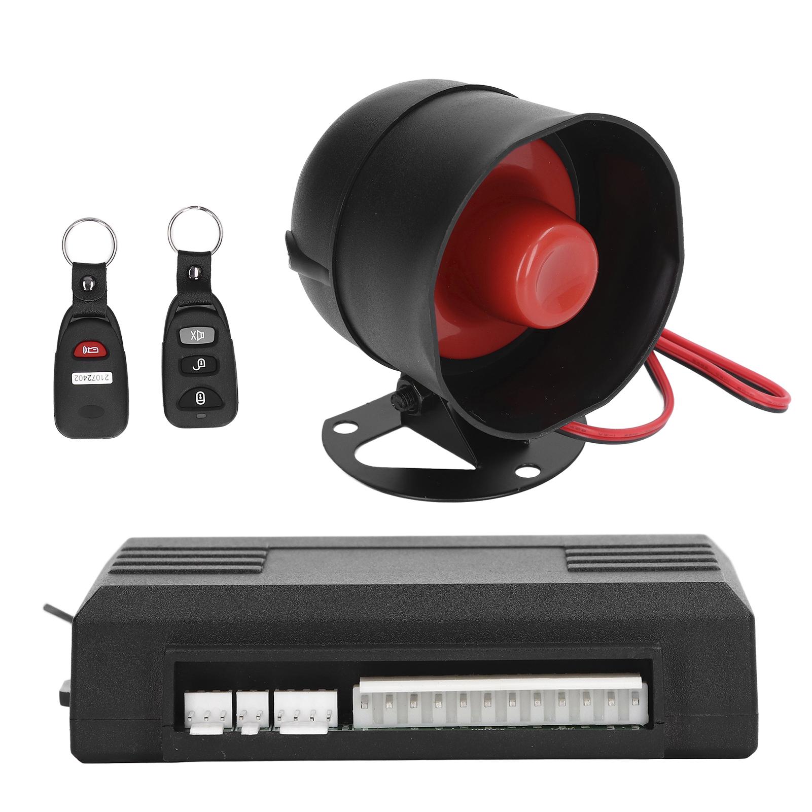 Car Alarm Security System APP Bluetooth Control Remote Start Keyless Entry Universal for DC12V SUVs Sedans