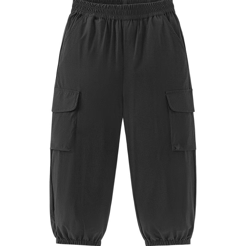 

Mini Balabala Boys Summer Quick-Dry Loose Fit Cargo Pants 120