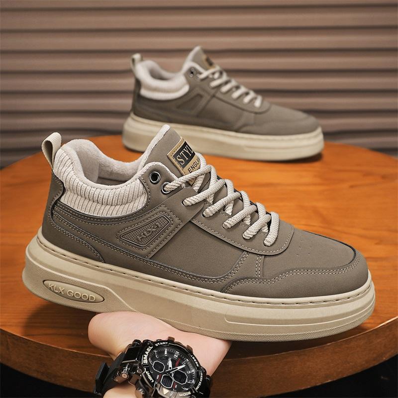 

Модные мужские туфли на плоской подошве с принтом 2025 года, весна, новые мужские повседневные туфли, удобные дышащие нескользящие спортивные кроссовки в стиле ретро для мужчин 39 хаки