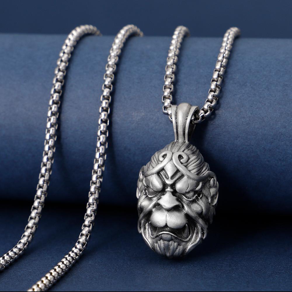 Wu Black Myth Kong Monkey King Hallows Pendant Necklace Gift Accessory Jewelry