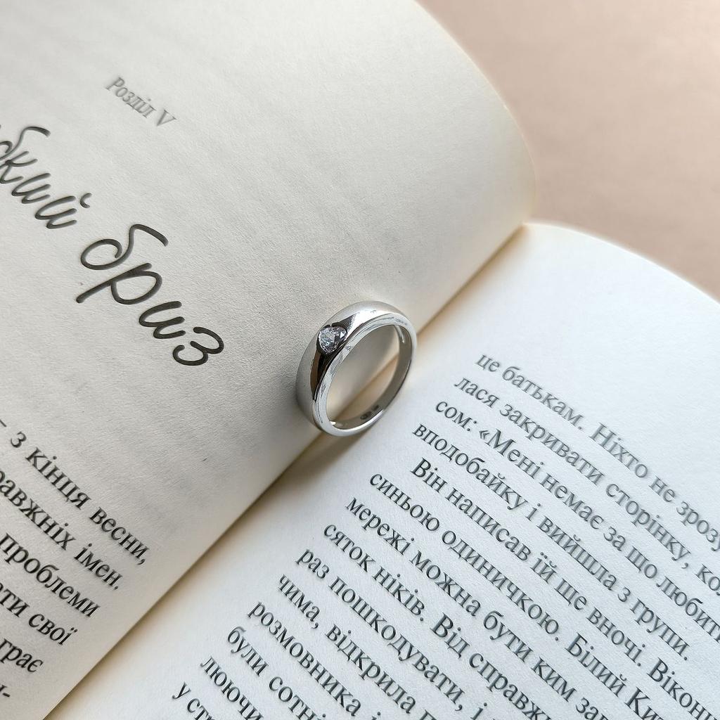 Silver Ring with Cubic Zirconia, Product Weight 3.88 G (2161165)