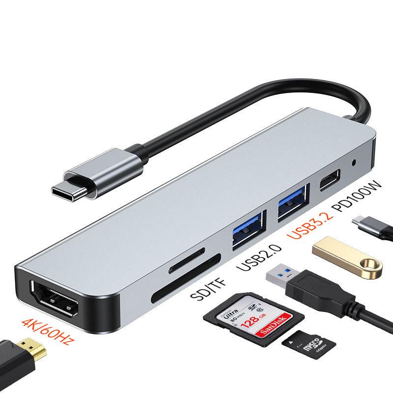 Type-C 4K HD Multi-Port Expansion Dock with Screen Converter