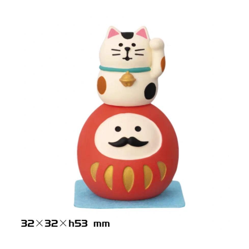 NEW! Zakka Japanese Pass the exam Cat Desktop Decoration Cat make a  Must win Scene Shooting Props Home Ornament Collection