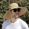 Foldable Fisherman Hat Detachable Hat Top Sun Protection Hat Sports Large Brim Sun Hat  Climbing