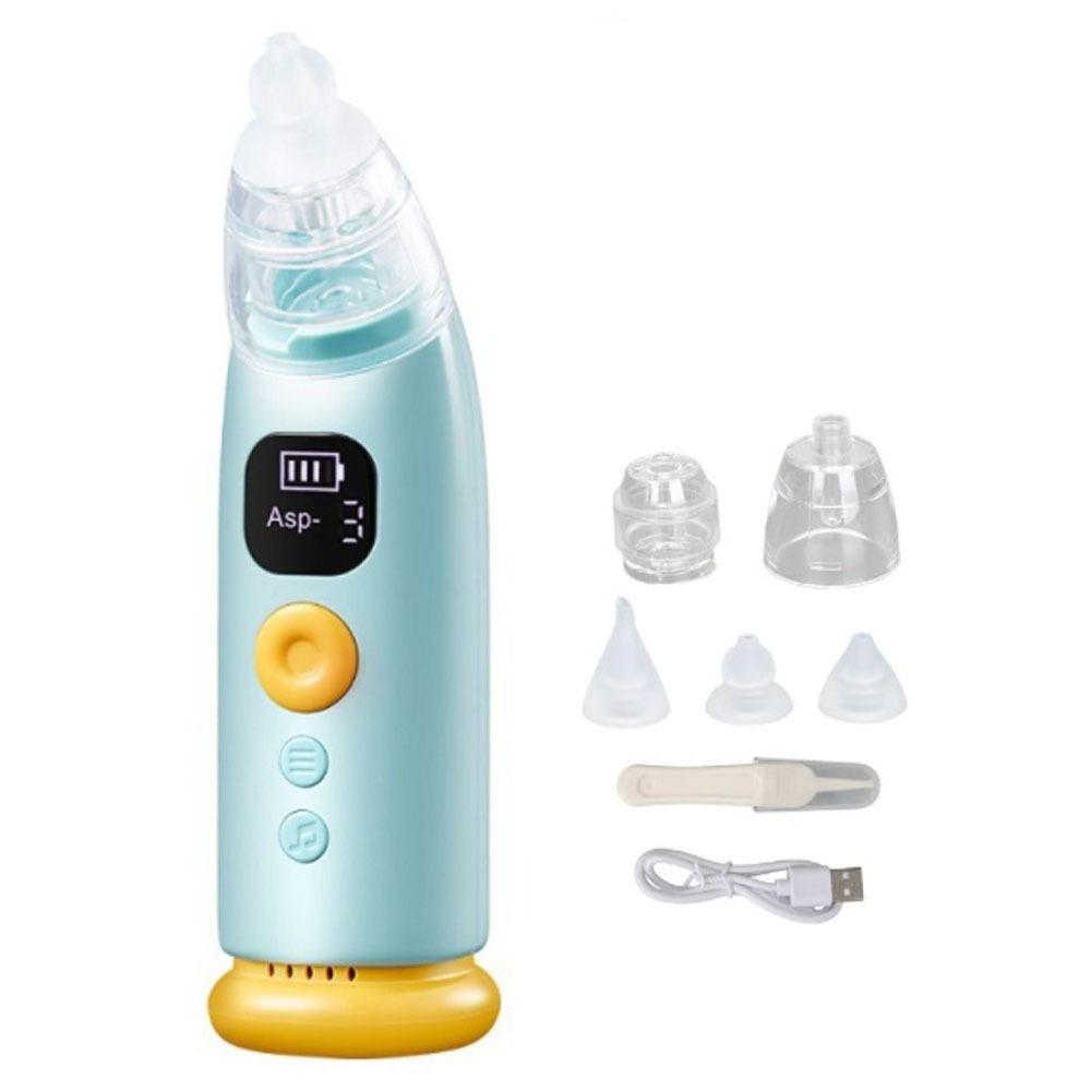 

8 Songs Electric Nasal Aspirator 9th Gear Suction Power Automatic Baby Nasal Aspirator синій