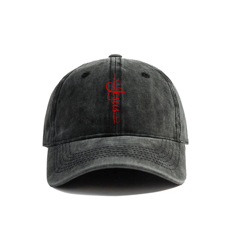 Jesus Cross Baseball Cap Summer Jesus Christ On The Cross God Distressed Dad Hats Men Outdoor Adjustable Cotton Caps MZ004