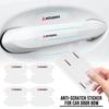 8pcs Transparent Car Door Handle Bowl Protector Film Anti-Scratch Car Sticker for Mitsubishi Outlander RALLIART Lancer 10 9 ASX
