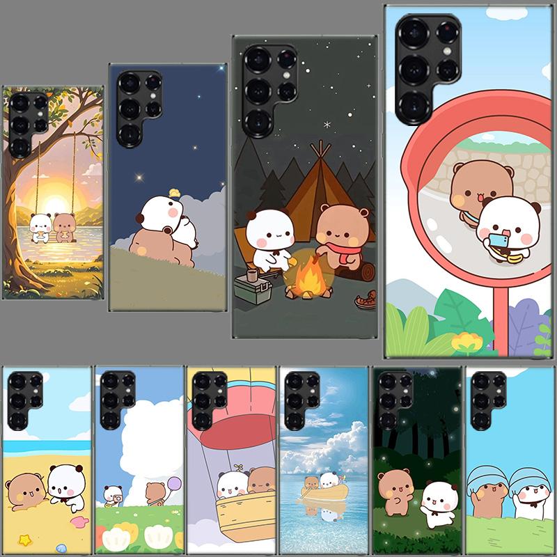 Cute BuBu DuDu Phone Case For Samsung Galaxy S24 S23 S21 S20 FE S22 S26 Ultra S25 Edge S10 Plus Cover Clear TPU Capa Shell Coque