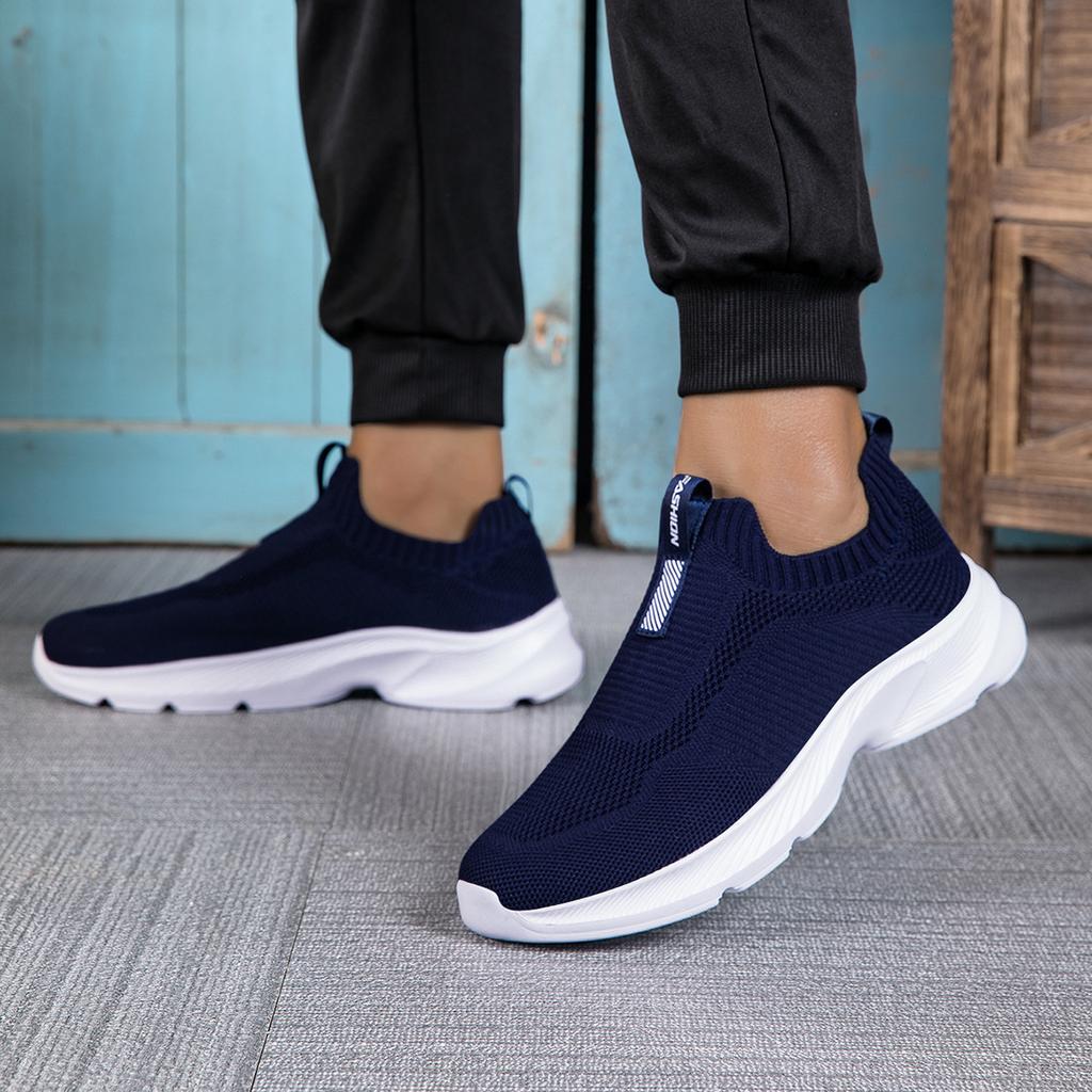 Markenschuhe, Sportschuhe, neue faule Schuhe, atmungsaktive Mesh-Laufschuhe, leichte Mesh-Schuhe, schwarz.