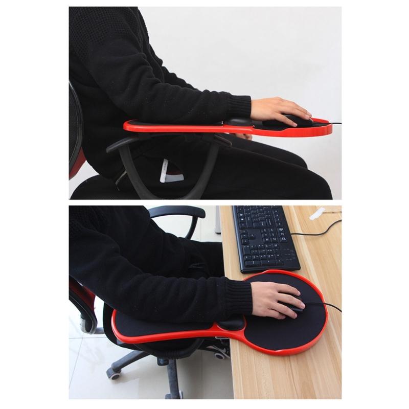 Schreibtischstuhl Armlehne Mauspad Mit Rutschfestem Handgelenkpolster Anti-Fall-Design ABS-Konstruktion Computertischverlängerung Für Homeoffice