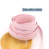 1 cm breiter PU-Leder-Paspelbesatz - 10 mm flaches Band für DIY-Schmuck, Kleidung, Gepäck und Bastelarbeiten