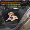 Dog Car Seat Cover Waterproof Scratch Proof Pet Seat Cover for Back Seat Cars Trucks SUVs Black Edge