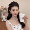 New Elegant Design Solid Color Hair Hoop Tie Korean Satin Wide Hairband Headbands For Women Hair Accessories Headdress Gifts