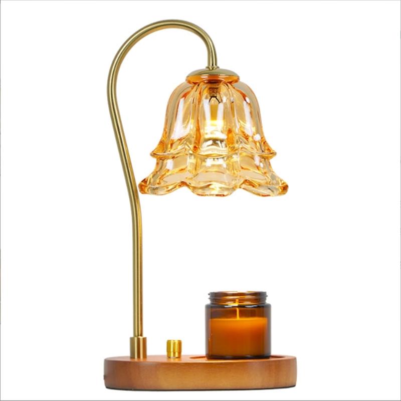 SLYC Creative Retro Solid Wood Bedside Lamp