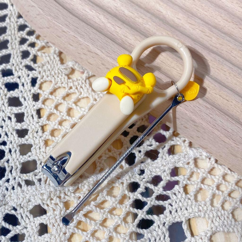 New Cute Cartoon Bear Bunny Nail Clippers Anti Splash Nail Trimmer Baby Nail Care Accessories Manicure Tools