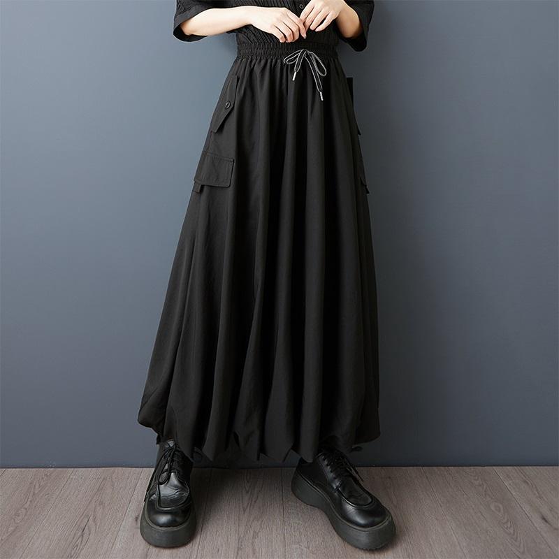 Plus Size High Waist Vintage Summer Casual Loose Long for Woman Skirts Womens Skirt