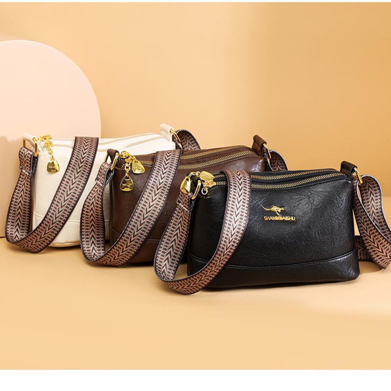 High Quality Soft Leather Luxury Purses And Handbags Female Bags Designer Multilayer Women Shoulder Crossbody Bags
