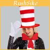 Set Cosplay Gatto col Cappello di Dr. Seuss con Cappello di Peluche per Feste in Costume