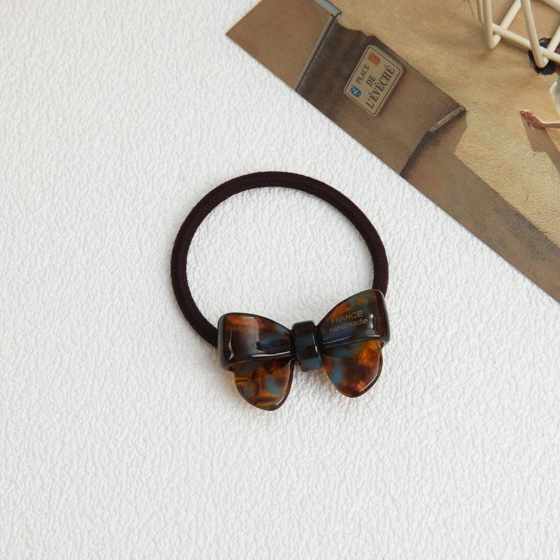 Gold Standard Acetic Acid Cute New Bow Hair Band Headband Hair Tie Rubber Band Elastic Durable Hair Rope Versatile