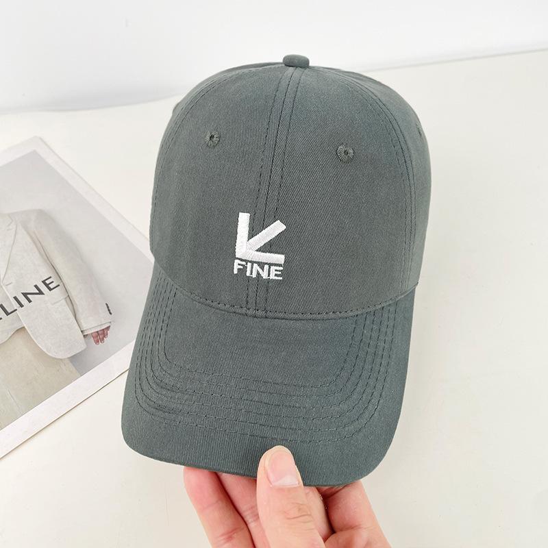Spring And Summer Baseball Cap American Retro Letter Embroidered Sun Hat Fashion Hole Show Face Small Cap