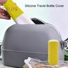 1/6Pcs Silicone Bottle Cover Leakproof Elastic Sleeves Travel Essentials Silicone Bottle Covers Reusable Toiletry