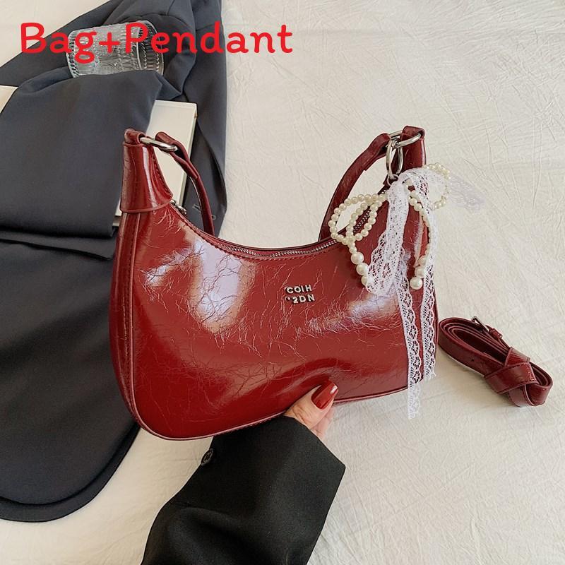 Urban Minimalist Pu Underarm Bag With Spliced Design For Daily Use