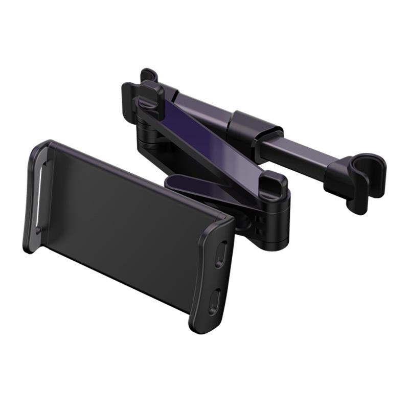 Car Headrest Phone & Tablet Holder - Adjustable Rear Seat Mount.