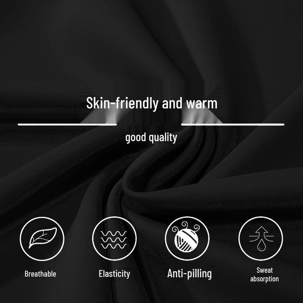 Men's Winter Sports Quick-Dry Training Suit: Football, Basketball & Running Long-Sleeve Top.