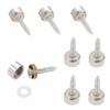 Lemfema Decorative Cosmetic Screw Pack of 10mm Cap Screw Cosmetic Stainless Makeup Mirror Plate Nameplate Decorative Caps Included Screws, Screws,