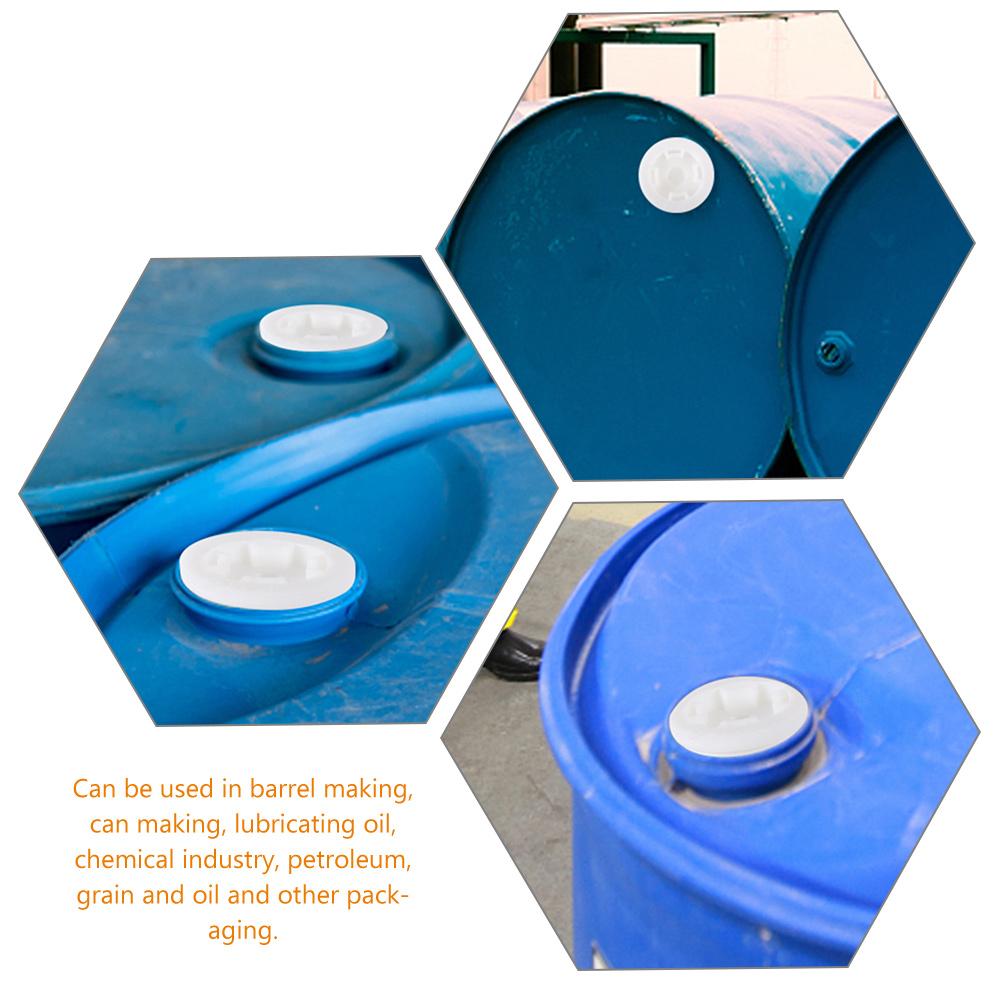 8 Pcs Screw Thread Cap Drum Bung Plug Oil Barrel Caps Plastic Barrel Lids Gallon Barrel Plug Warehousing Transportation