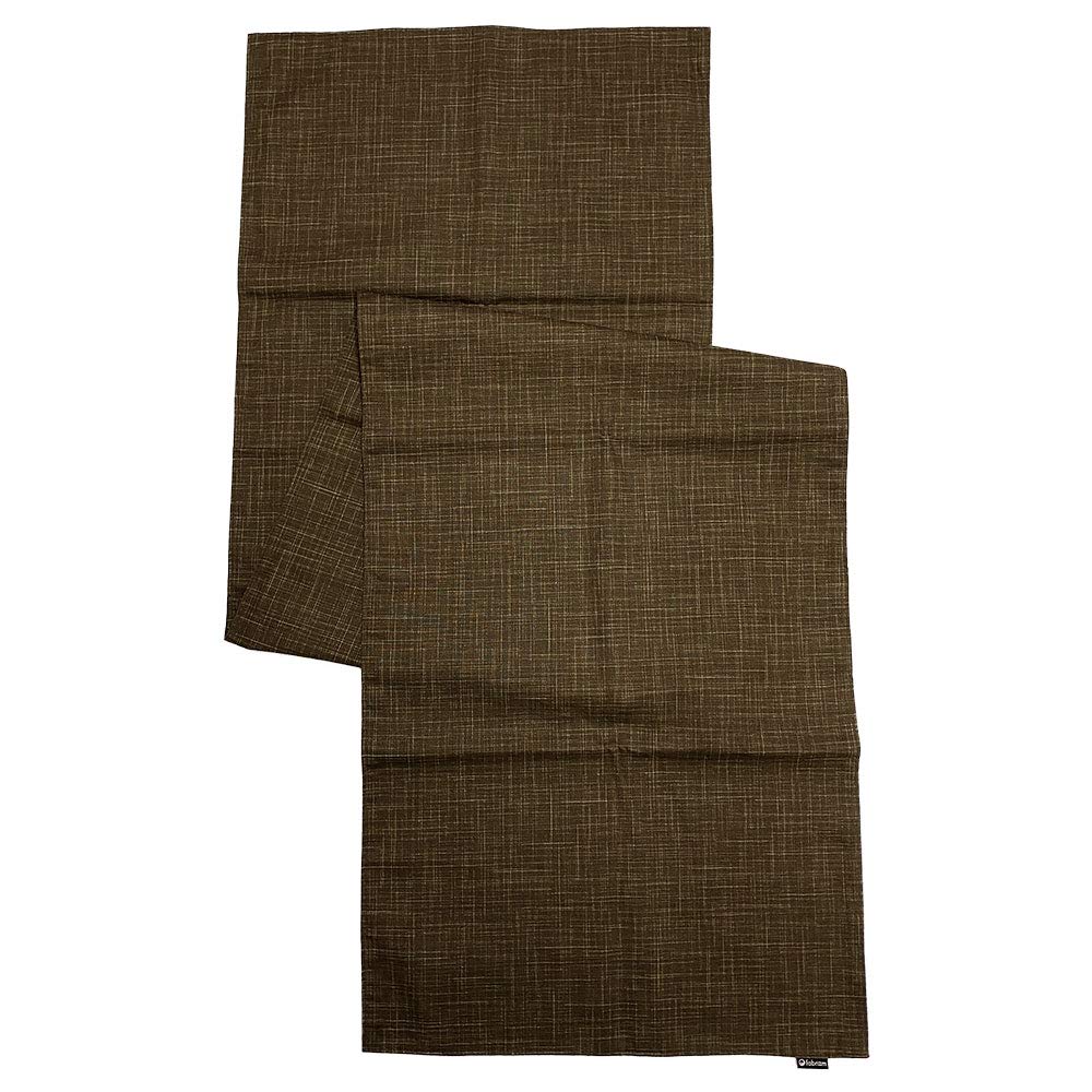 

fabrizm Japanese table runner 40x150cm uneven thread walnut 1447-br