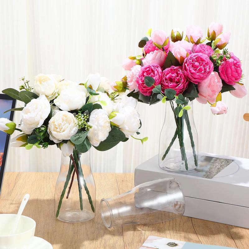 High Quality Plastic Vase, Transparent Vase, Suitable for Table Decoration, Wedding, Home, Table Decoration