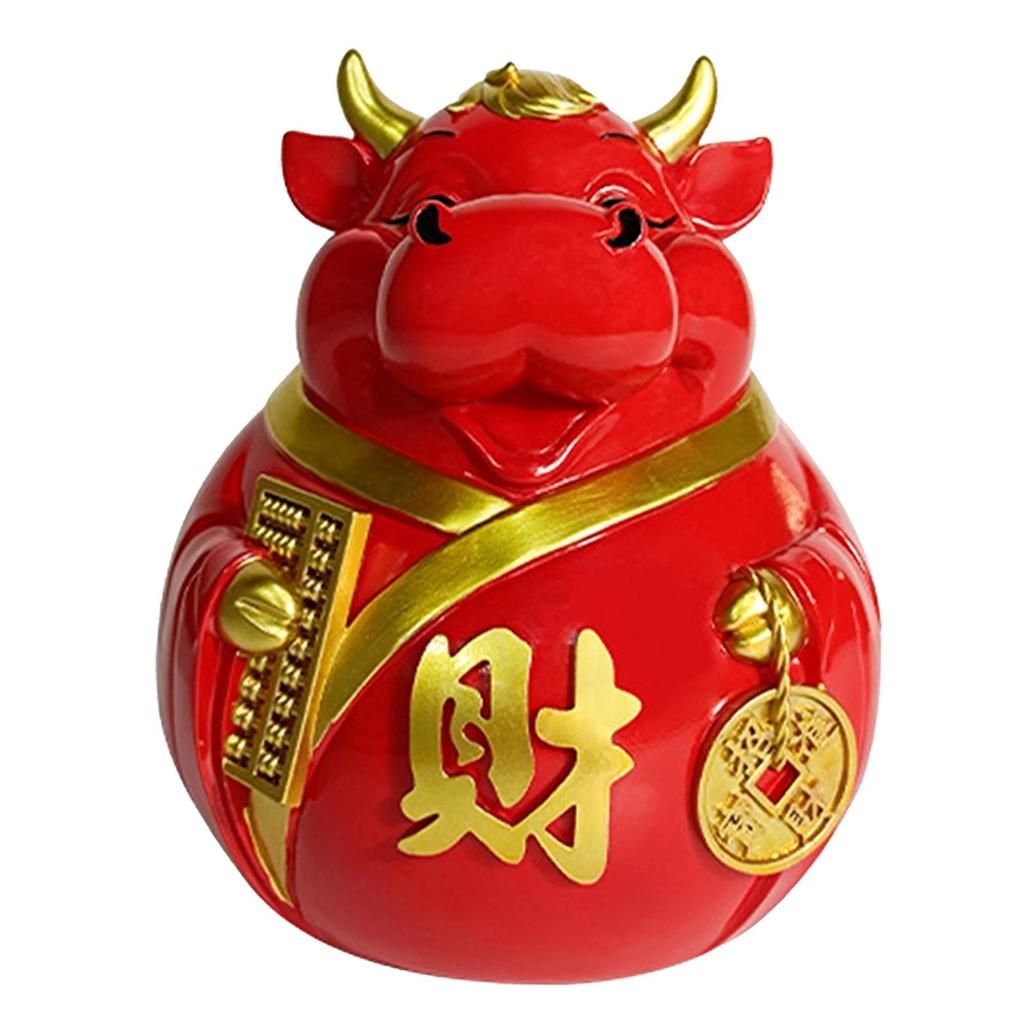 Cartoon Resin Piggy Box Tabletop Ornament Decoration