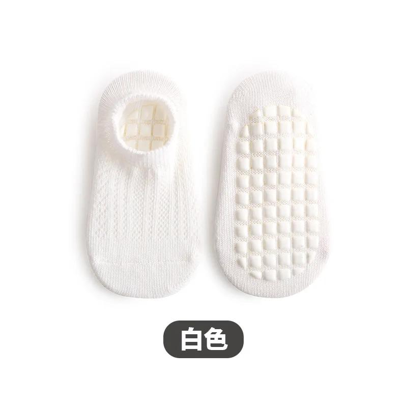 Summer Baby Socks Boys Girls Candy Solid Color Ankle Short Socks Toddler Thin Soft Breathable Indoor Non-slip Floor Sock