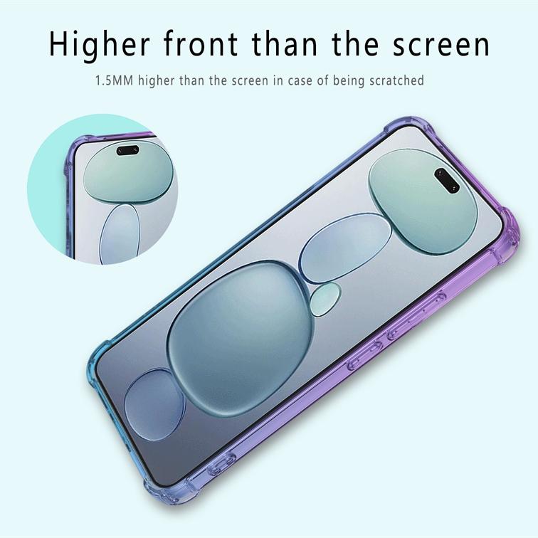 Gradient Airbag TPU Case for Xiaomi 15T Pro Mi 15T 5G Protective Shockproof Cover Fundas Coque Capa