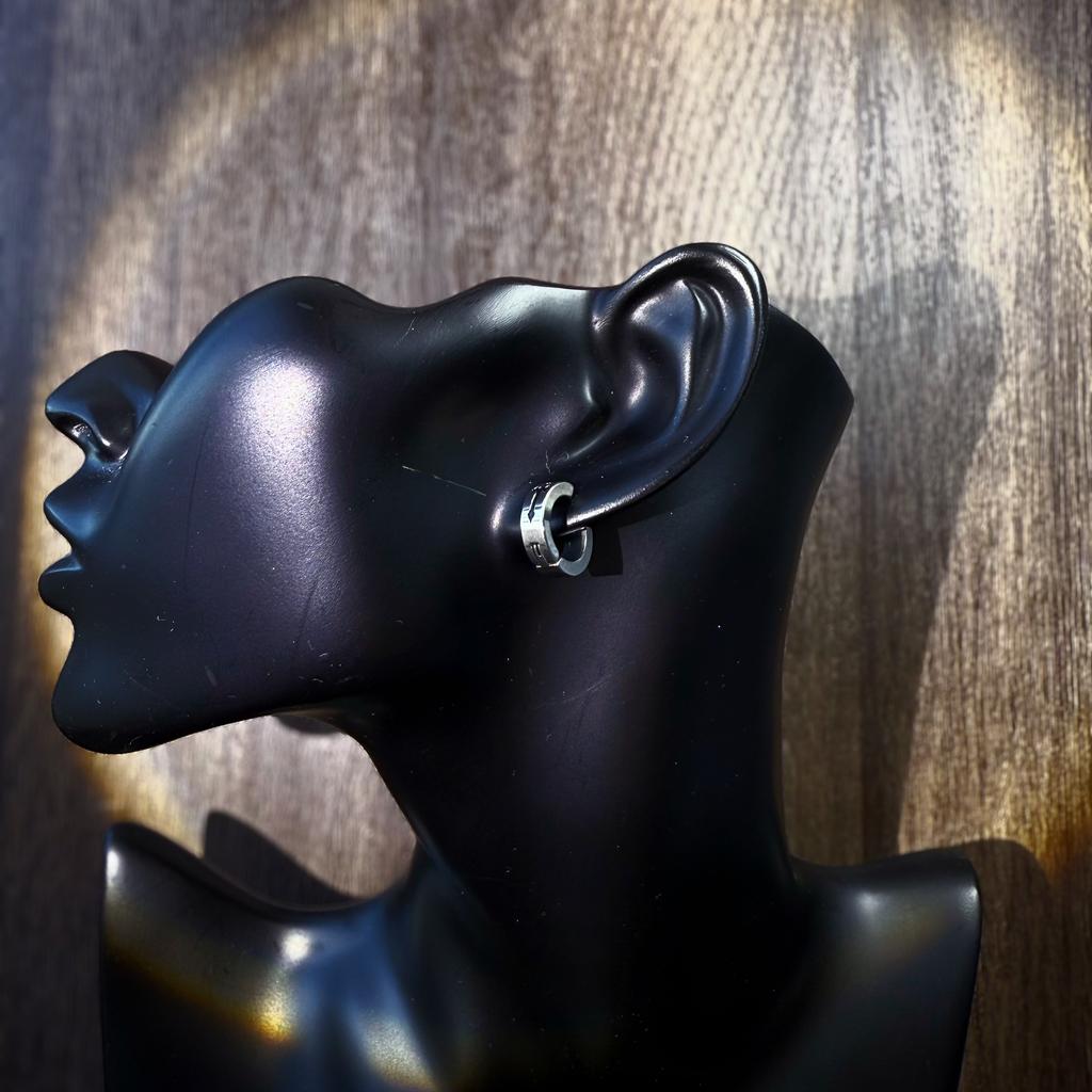 Retro Cross Non Pierced Ear Clips For Men Women Stainless Steel Clip On Earrings Punk Gothic Rock Hiphop Unisex Zircon Gift