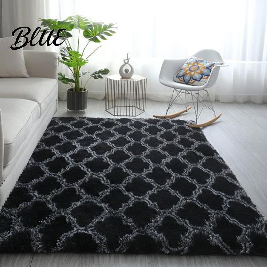 Tie Dye Rug Fluffy Plush Ripple Geometric Area Water Shaggy Tie-Dye Super Soft Modern Non-slip