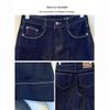 2024 Women's Petite Slimming Wide-Leg Jeans - Spring & Autumn Floor-Length Straight-Leg Pants