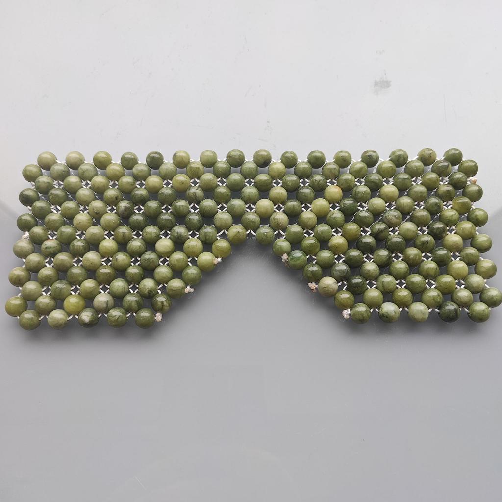 Green Jade Beads Eye Mask for Face and Eyes