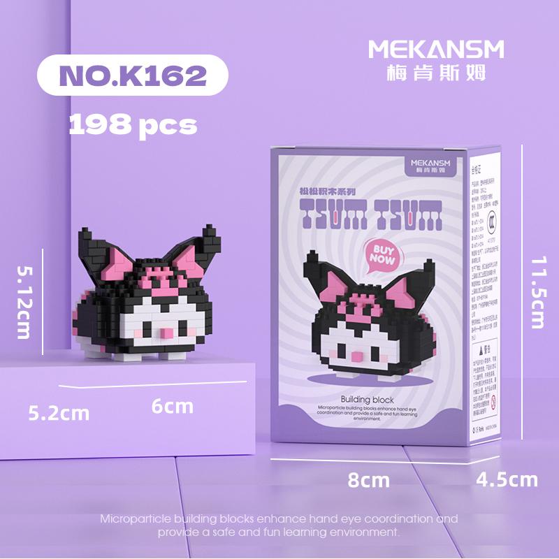 Disney Sanrio Mini Building Blocks Anime Figure Diamond Bricks Mickey Minnie Donald Duck Hello Kitty DIY Toys Festival Gifts