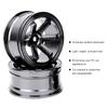 4pcs Aluminium Alloy Wheel Hub for Universal 1/10 Flat Running Drift RC CarBlack